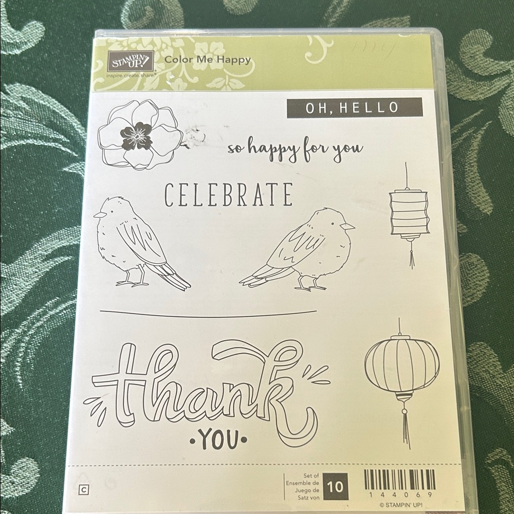 Stampin' Up! Color Me Happy Stamp Set NEW birds thank you hello celebrate